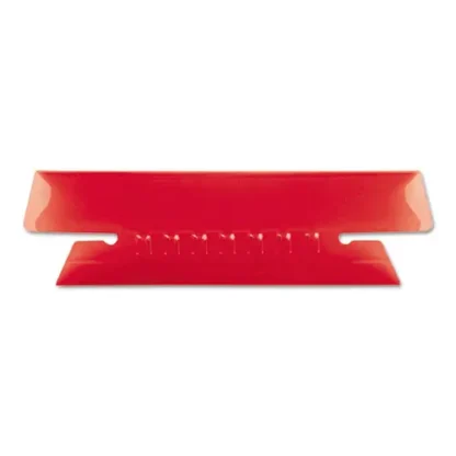 Pendaflex® Transparent Colored Tabs For Hanging File Folders, 1/3-Cut, Red, 3.5" Wide, 25/Pack