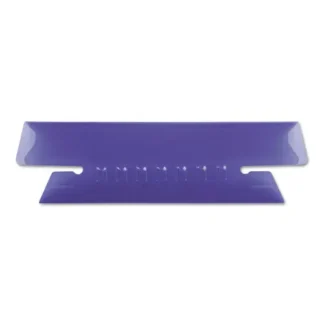 Pendaflex® Transparent Colored Tabs For Hanging File Folders, Violet, 25/Pack