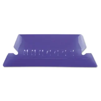 Pendaflex® Transparent Colored Tabs For Hanging File Folders, 1/5-Cut, Violet, 25/Pack