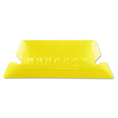 Pendaflex® Transparent Colored Tabs For Hanging File Folders, Yellow, 1/5-Cut, 2" Wide, 25/Pack