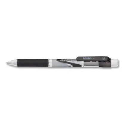 Pentel® .e-Sharp Mechanical Pencil, 0.5 mm, HB (#2), Black Lead, Black Barrel, Dozen