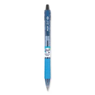 Pilot® B2P Bottle-2-Pen Recycled Retractable Ballpoint Pen, Medium Point, Black Ink, Dozen