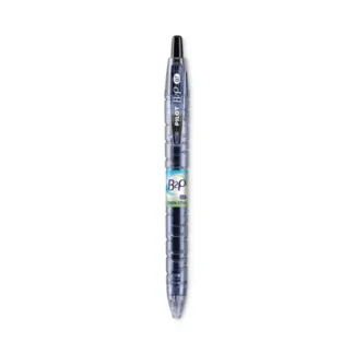 Pilot® B2P Bottle-2-Pen Recycled Gel Pen, Retractable, Fine Point, 0.7 mm, Black Ink, Translucent Blue Barrel