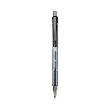 Pilot® Better Ballpoint Pen, Retractable, Fine 0.7 mm, Black Ink, Smoke Barrel, Dozen