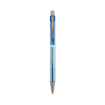Pilot® Better Ballpoint Pen, Retractable, Fine Point, 0.7 mm, Blue Ink, Translucent Blue Barrel, Dozen