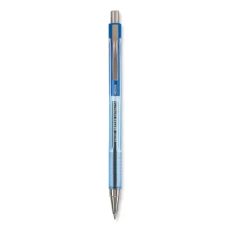 Pilot® Better Ballpoint Pen, Retractable, Medium 1 mm, Blue Ink, Translucent Blue Barrel, Dozen