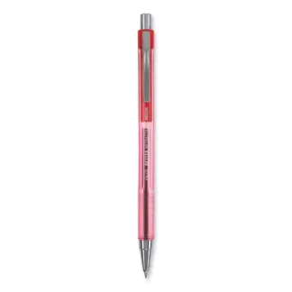 Pilot® Better Ballpoint Pen, Retractable, Medium 1 mm, Red Ink, Translucent Red Barrel, Dozen