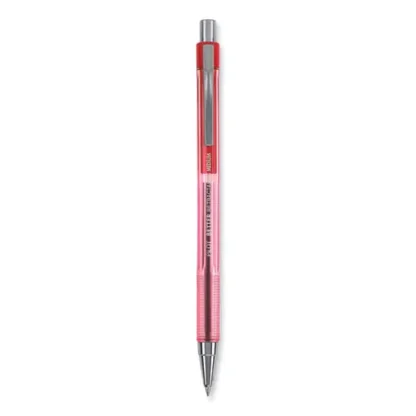 Pilot® Better Ballpoint Pen, Retractable, Medium 1 mm, Red Ink, Translucent Red Barrel, Dozen