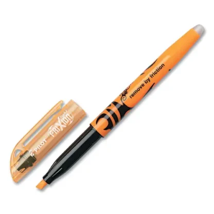 Pilot® FriXion Light Erasable Highlighter, Orange Ink, Chisel Tip, Orange/Black Barrel, Dozen