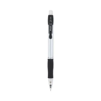 Pilot® G2 Mechanical Pencil, 0.5 mm, HB (#2), Black Lead, Clear/Black Barrel, Dozen
