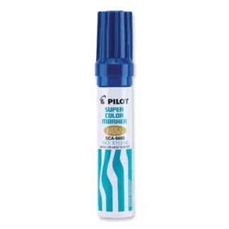 Pilot® Jumbo Refillable Permanent Marker, Broad Chisel Tip, Blue
