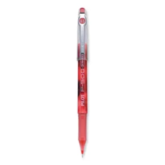 Pilot® Precise P-500 Gel Pen, Stick, Extra-Fine 0.5 mm, Red Ink, Red Barrel, Dozen