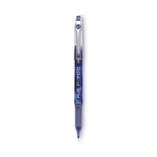 Pilot® Precise P-700 Gel Pen, Fine Point, 0.7 mm, Blue Ink, Blue Barrel, Dozen