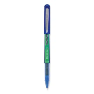 Pilot® Precise V5 BeGreen Rollerball Pen, Extra-Fine 0.5 mm, Blue Ink, Blue Barrel, Dozen