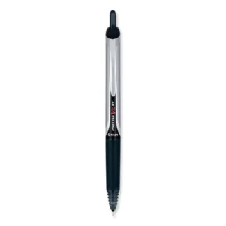 Pilot® Precise V5RT Retractable Rollerball Pen, Extra-Fine 0.5 mm, Black Ink, Black Barrel, 30/Pack