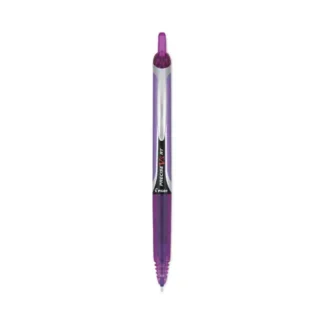 Pilot® Precise V5RT Retractable Rollerball Pen, Extra-Fine 0.5 mm, Purple Ink, Purple Barrel