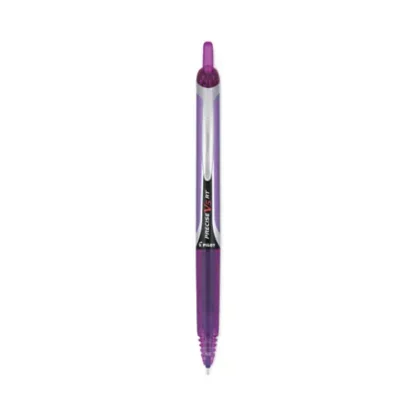 Pilot® Precise V5RT Retractable Rollerball Pen, Extra-Fine 0.5 mm, Purple Ink, Purple Barrel