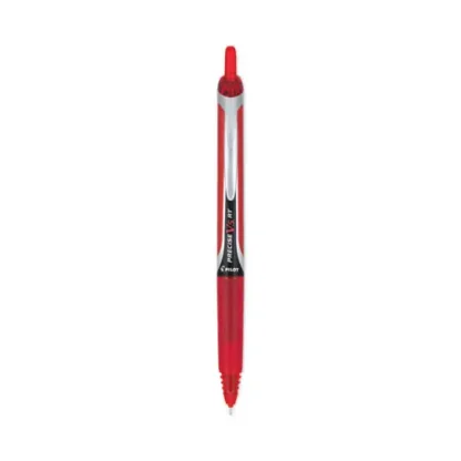 Pilot® Precise V5RT Rollerball Pen, Retractable, Extra-Fine 0.5 mm, Red Ink, Red Barrel