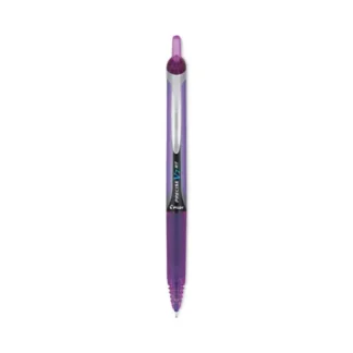 Pilot® Precise V7RT Retractable Rollerball Pen, Fine Point, 0.7 mm, Purple Ink, Purple Barrel