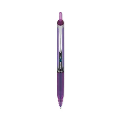 Pilot® Precise V7RT Retractable Rollerball Pen, Fine Point, 0.7 mm, Purple Ink, Purple Barrel