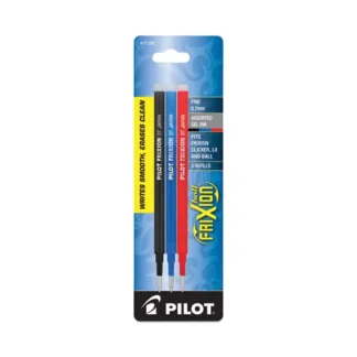 Pilot® Refill for FriXion Erasable, FriXion Ball, FriXion Clicker, and FriXion LX Gel Ink Pens, Fine Tip, Assorted Ink, 3/Pack