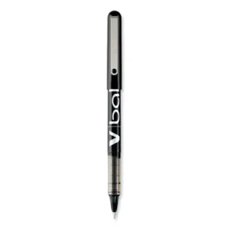 Pilot® VBall Liquid Ink Rollerball Pen, Extra-Fine 0.5 mm, Black Ink, Dozen