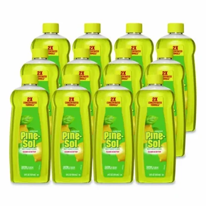 Pine-Sol® Multi-Surface Cleaner Concentrated, Lemon Fresh Scent, 14 oz Bottle, 12/Carton