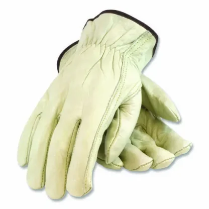 PIP Economy Grade Top-Grain Cowhide Leather Drivers Gloves, Small, Tan