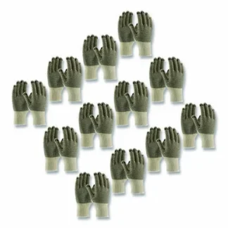 PIP PVC-Dotted Cotton/Polyester Work Gloves, Small, Gray/Black, 12 Pairs