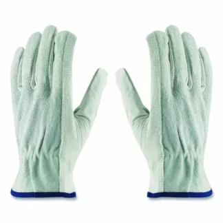 PIP Top-Grain Leather Drivers Gloves with Shoulder-Split Cowhide Leather Back, Small, Gray