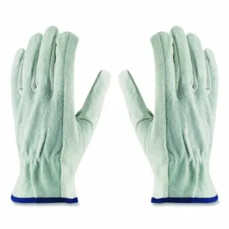 PIP Top-Grain Leather Drivers Gloves with Shoulder-Split Cowhide Leather Back, X-Large, Gray