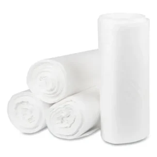 Pitt Plastics Eco Strong Plus Can Liners, 40 gal, Natural, 100/Carton
