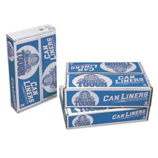 Pitt Plastics Linear Low Density Can Liners, 30 gal, 0.75 mil, 30" x 36", White, Interleaved Roll, 200/Carton