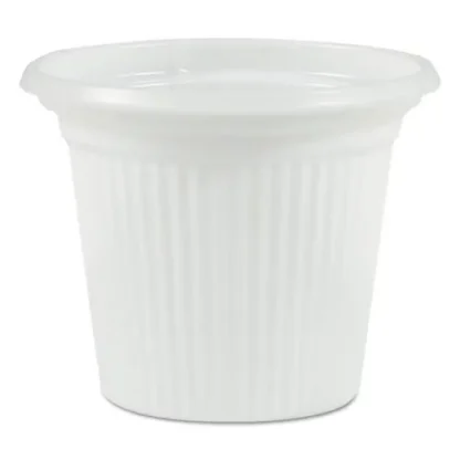 Plastifar Plastic Condiment Cups, 0.75 oz, Translucent, 250/Sleeve, 20 Sleeves/Carton
