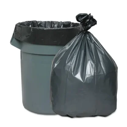 Platinum Plus® Can Liners, 60 gal, 1.55 mil, 39" x 56", Gray