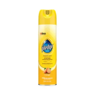 Pledge® Furniture Polish, Orange Clean Scent, 9.7 oz Aerosol Spray