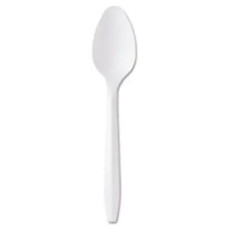 Polypro Medium Weight White Teaspoon, 1000 ct