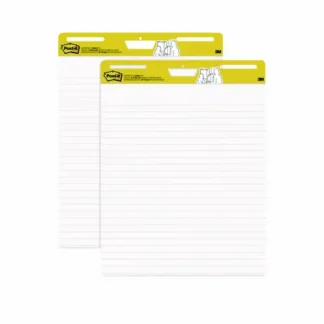 Post-it® Easel Pads Super Sticky Vertical-Orientation Self-Stick Easel Pads, 25 x 30, White, 30 Sheets, 2/Pack
