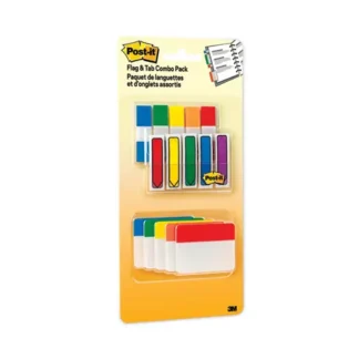 Post-it® Flags and Tabs Combo Pack, Assorted Primary Colors, 230/Pack