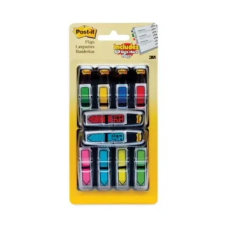 Post-it® Flags Arrow 0.5" Page Flags, Assorted Primary/Brights, 252/Pack
