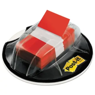 Post-it® Flags Page Flags in Desk Grip Dispenser, Red, 200/Dispenser