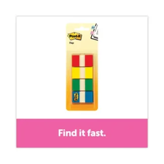 Post-it® Flags Page Flags in Portable Dispenser, Assorted Primary, 160 Flags/Dispenser