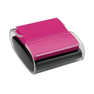Post-it® Pop-up Notes Super Sticky Wrap Dispenser, For 3 x 3 Pads, Black/Clear, Includes 45-Sheet Color Varies Pop-up Super Sticky Pad