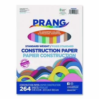 Prang® Construction Paper, 9 x 12, Assorted Colors, 264/Pack