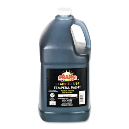 Prang® Ready-to-Use Tempera Paint, Black, 1 gal Bottle