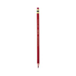 Prismacolor® Col-Erase Pencil with Eraser, Carmine Red, 0.7 mm, 2B, Dozen