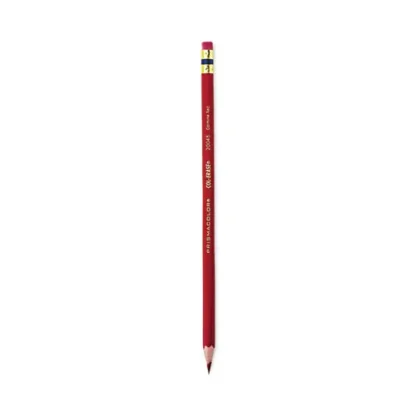 Prismacolor® Col-Erase Pencil with Eraser, Carmine Red, 0.7 mm, 2B, Dozen