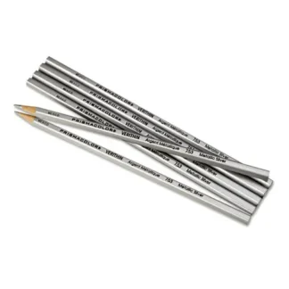 Prismacolor® Verithin Smear-Proof Colored Pencils, Metallic Silver, 2 mm, Dozen