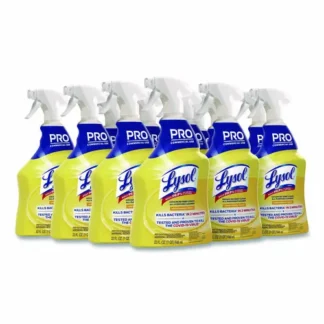 Professional LYSOL® Brand Advanced Deep Clean All Purpose Cleaner, Lemon Breeze, 32 oz Trigger Spray Bottle, 12/Carton
