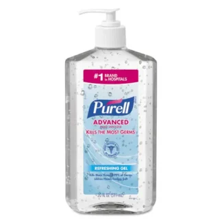 PURELL® Advanced Hand Sanitizer Refreshing Gel, 20 oz Pump Bottle, Clean Scent, 12/Carton